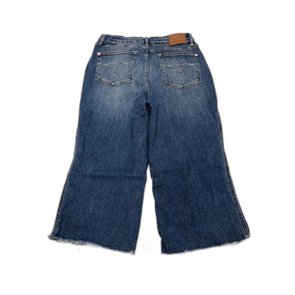 Judy Blue High Waisted Wide Leg Cropped Jeans Size 15/32 - Picture 2 of 6
